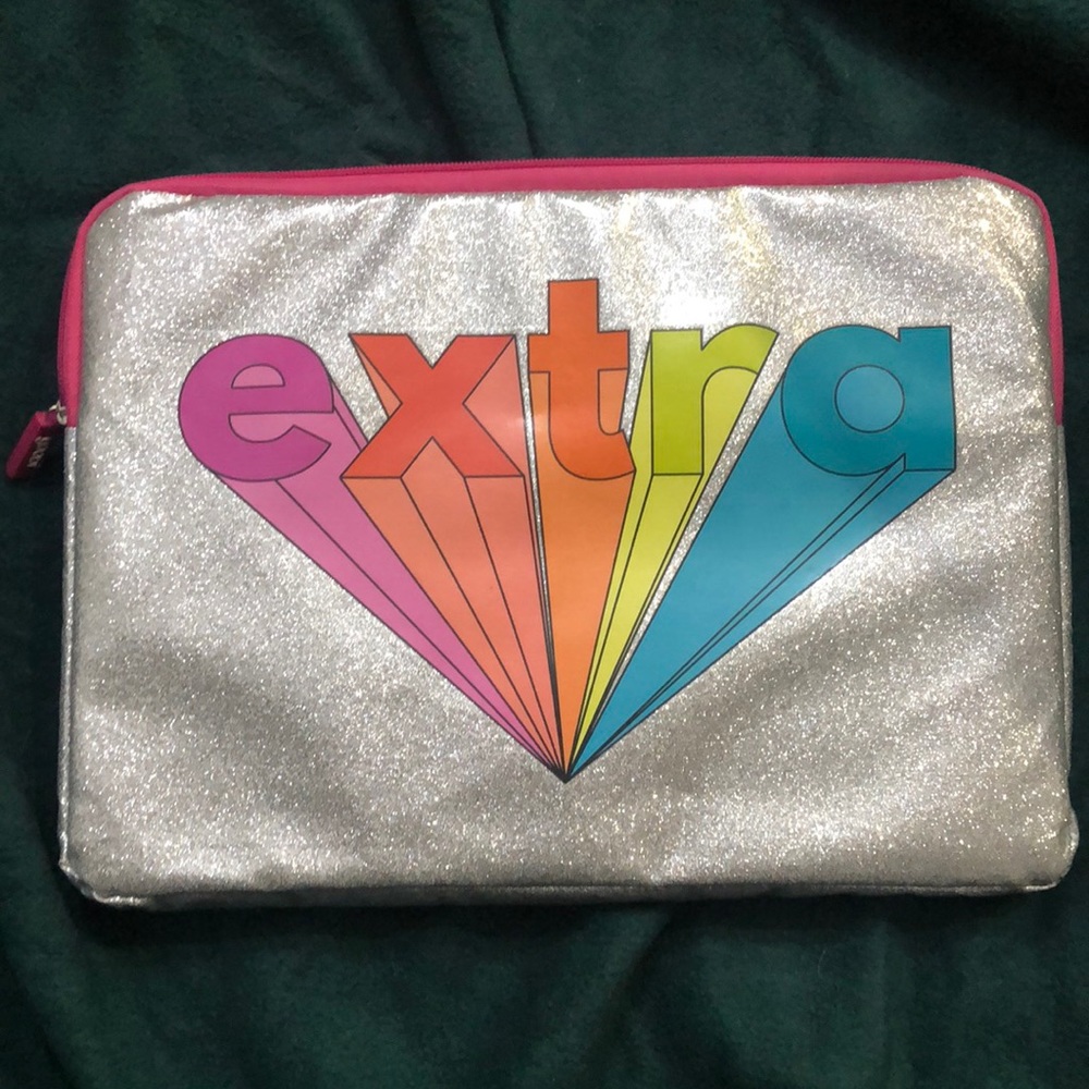 Computer Case- silver sparkle “extra”